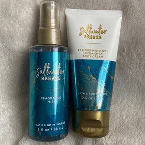 Bath and Bodyworks fragrance mist and body cream